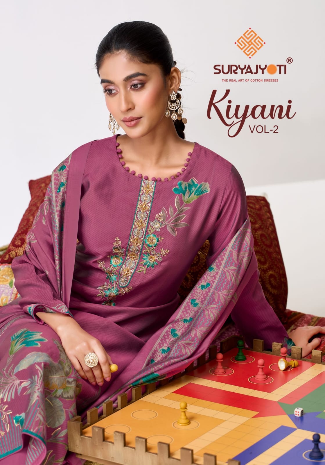 Kiyani Vol 2 Suryajyoti Italian Silk Pant Style Suits Exporter India