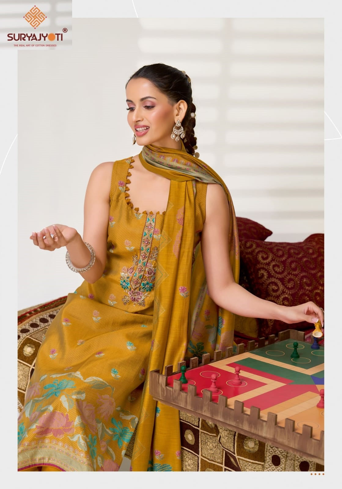 Kiyani Vol 2 Suryajyoti Italian Silk Pant Style Suits Exporter India