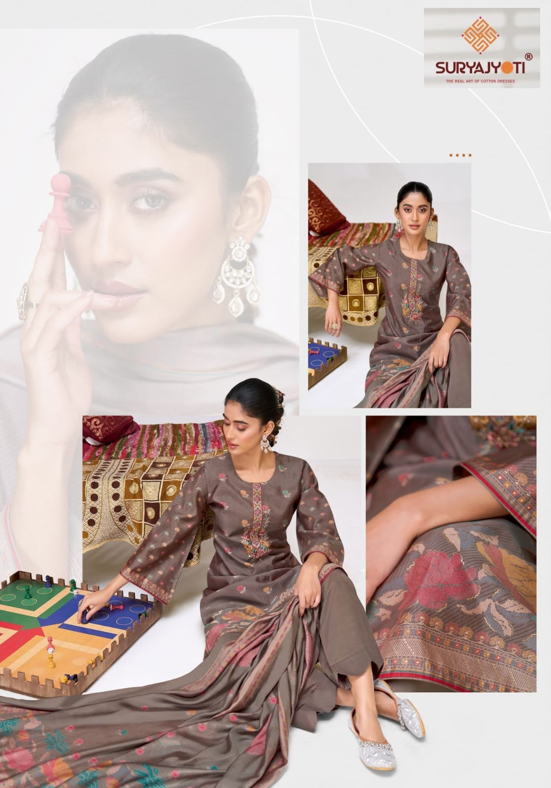 Kiyani Vol 2 Suryajyoti Italian Silk Pant Style Suits Exporter India