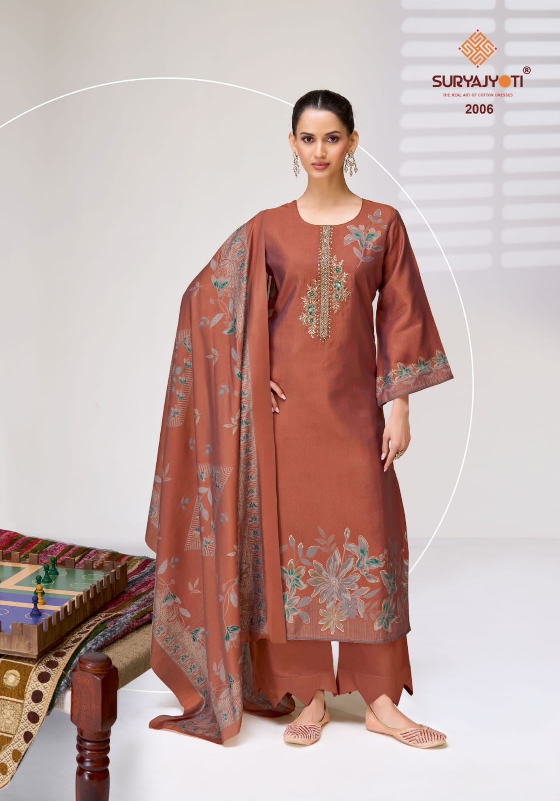Kiyani Vol 2 Suryajyoti Italian Silk Pant Style Suits Exporter India