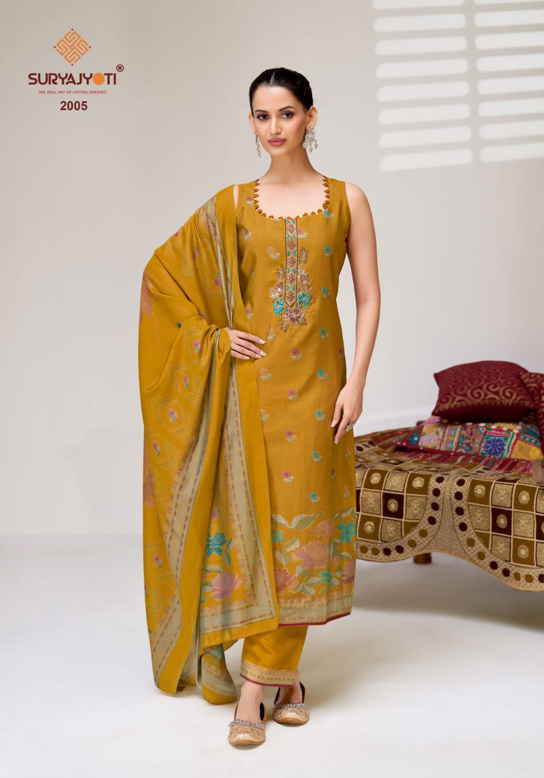 Kiyani Vol 2 Suryajyoti Italian Silk Pant Style Suits Exporter India