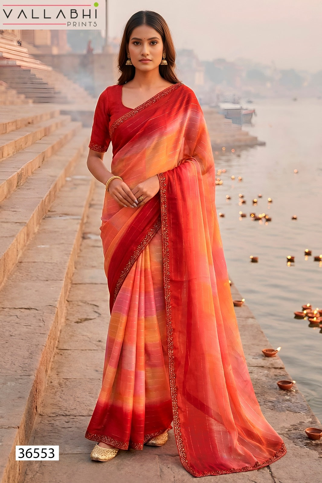 Kiyanshi Vol 2 Vallabhi Prints Satin Sarees Supplier Ahmedabad