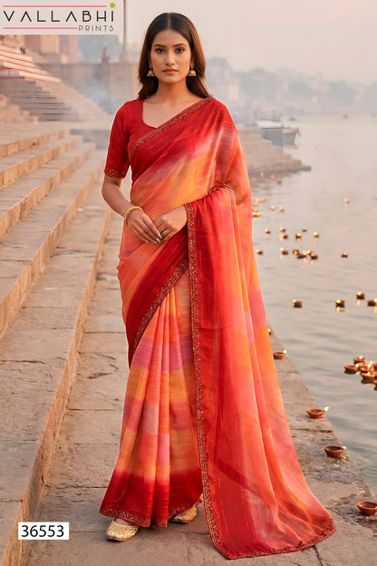 Kiyanshi Vol 2 Vallabhi Prints Satin Sarees Supplier Ahmedabad