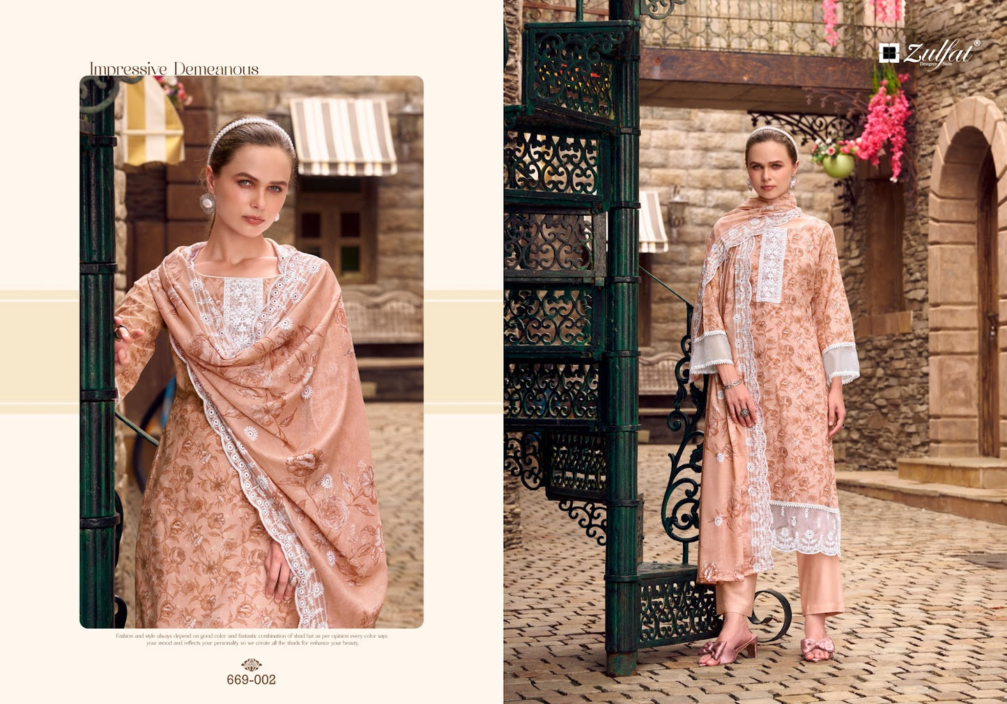 Kiyara Zulfat Designer Cotton Karachi Salwar Suits Exporter