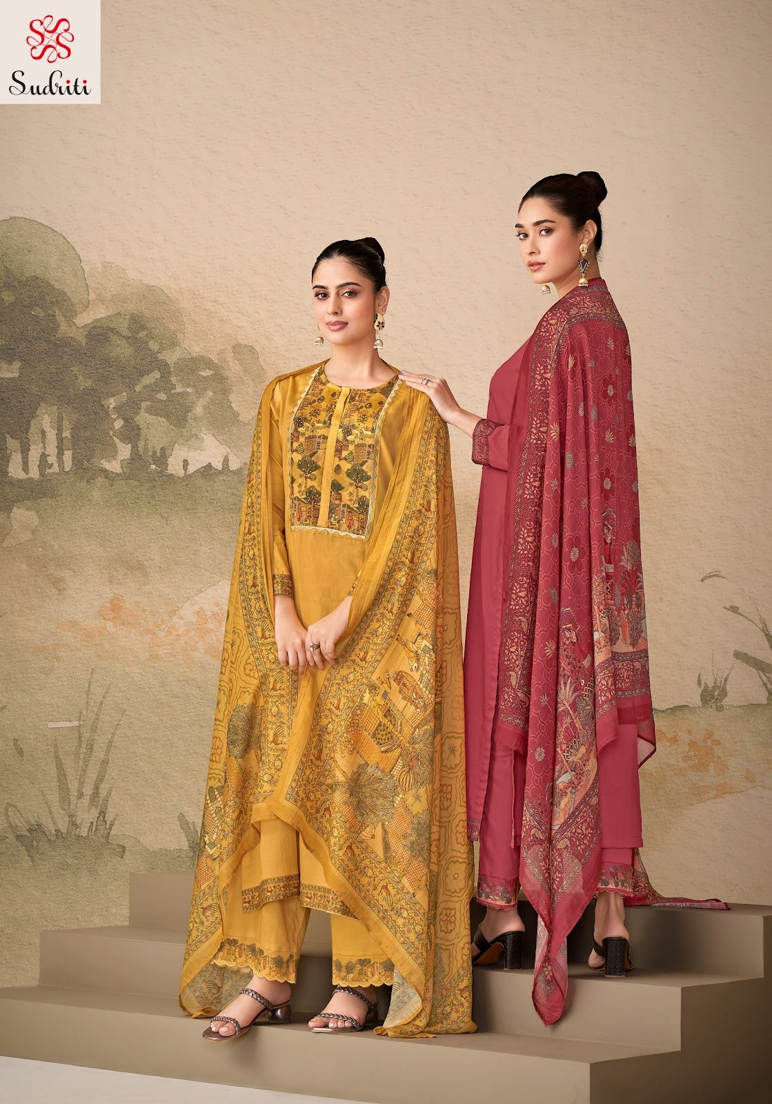 Kiyari Sudriti Sahiba Cosmos Pant Style Suits Wholesaler India