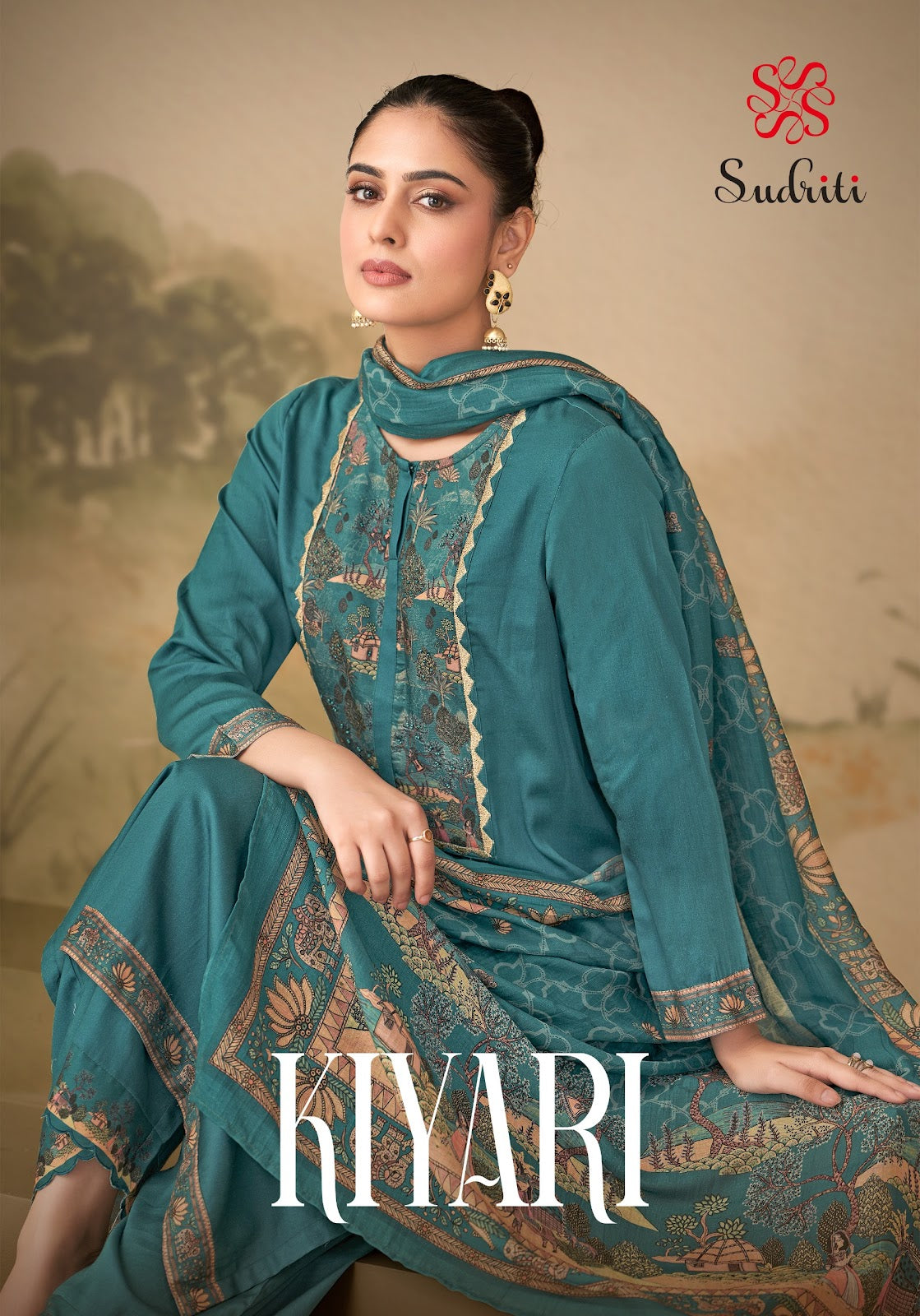 Kiyari Sudriti Sahiba Cosmos Pant Style Suits Wholesaler India