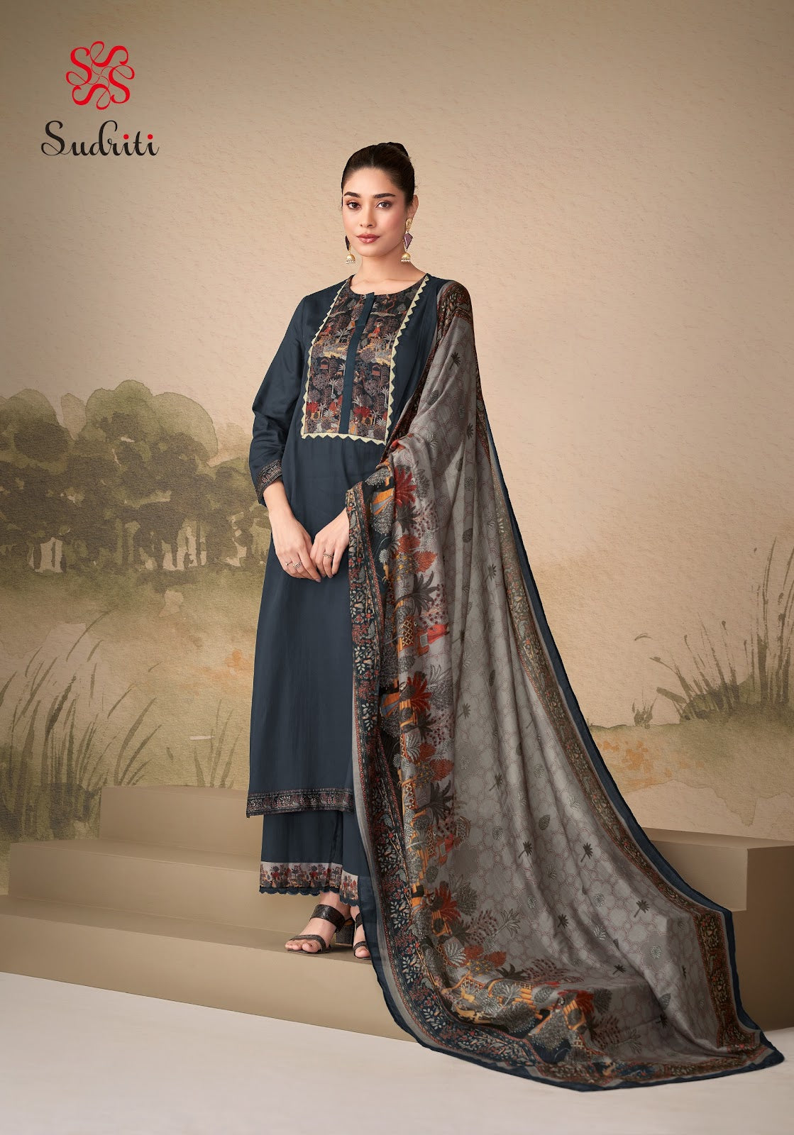 Kiyari Sudriti Sahiba Cosmos Pant Style Suits Wholesaler India