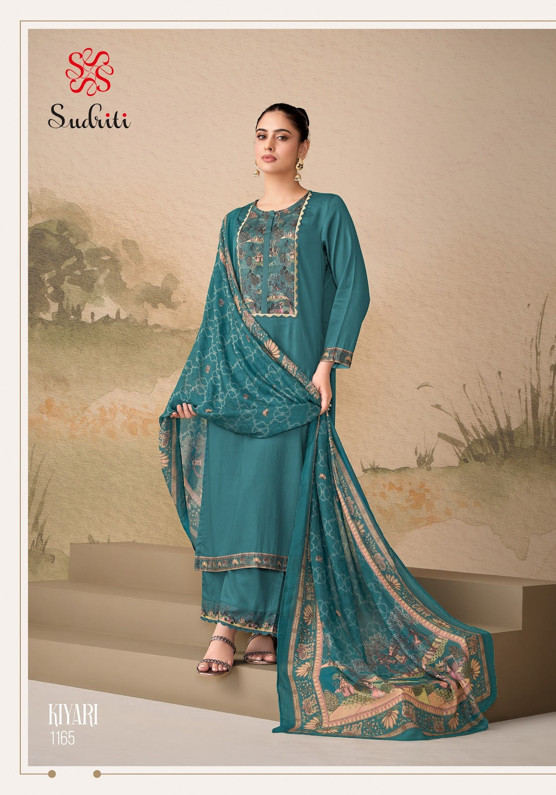 Kiyari Sudriti Sahiba Cosmos Pant Style Suits Wholesaler India