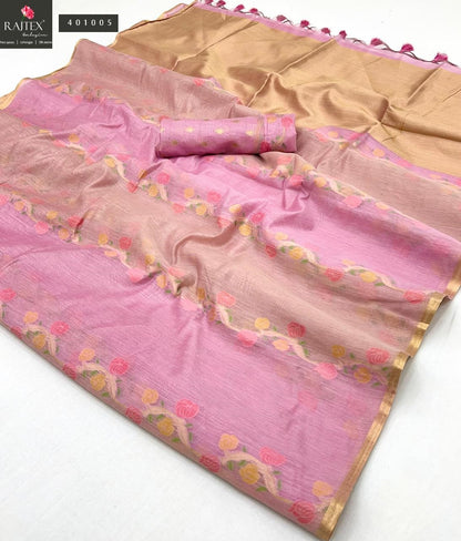 Kiyomi 401001-401006 Rajtex Spun Sarees Wholesale Rate