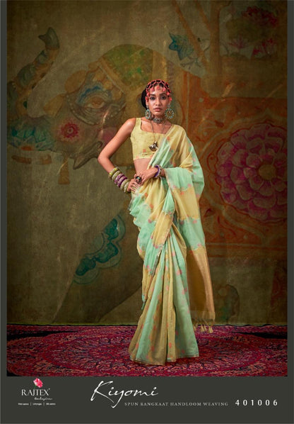 Kiyomi 401001-401006 Rajtex Spun Sarees Wholesale Rate