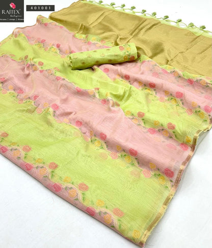 Kiyomi 401001-401006 Rajtex Spun Sarees Wholesale Rate
