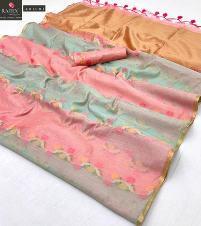 Kiyomi 401001-401006 Rajtex Spun Sarees Wholesale Rate