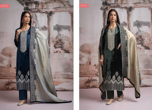 Kizaar Naariti Velvet Suits Wholesaler