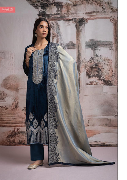 Kizaar Naariti Velvet Suits Wholesaler