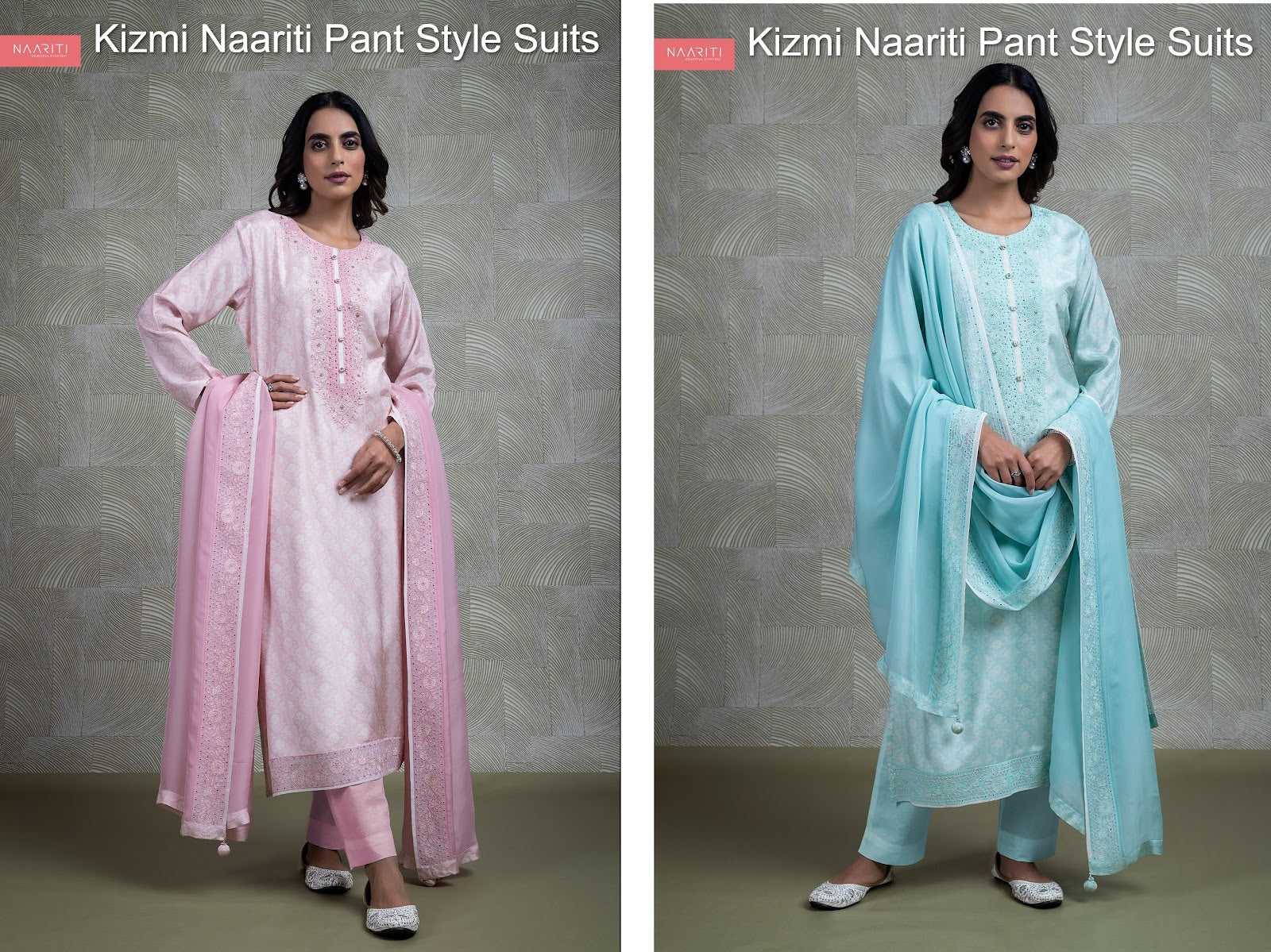 Kizmi Naariti Muslin Pant Style Suits Manufacturer Ahmedabad