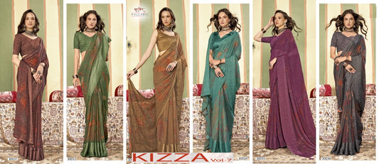 Kizza Vol 7 Vallabhi Prints Sarees Wholesale Rate