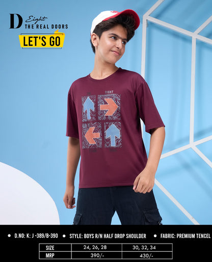 Kj 389-390 D-8 Imported Boys Tshirt Exporter India