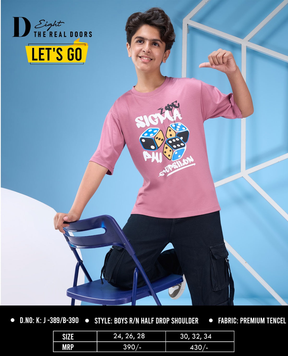 Kj 389-390 D-8 Imported Boys Tshirt Exporter India