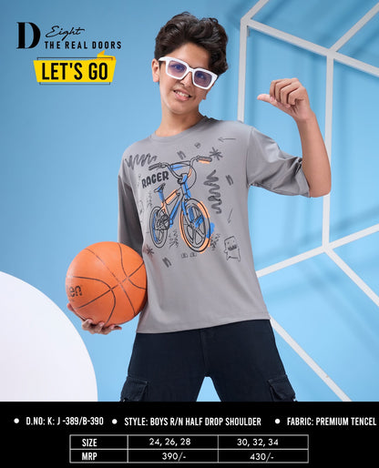 Kj 389-390 D-8 Imported Boys Tshirt Exporter India