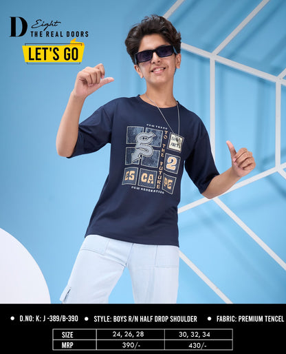 Kj 389-390 D-8 Imported Boys Tshirt Exporter India