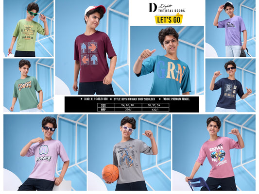 Kj 389-390 D-8 Imported Boys Tshirt Exporter India