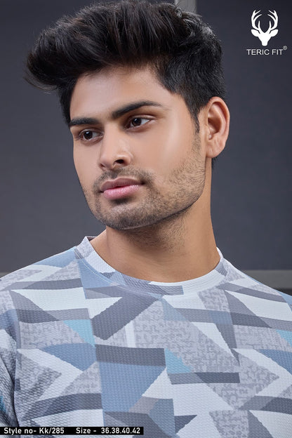 Kk 285 Teric Fit Knit Mens Tshirts Wholesaler Ahmedabad