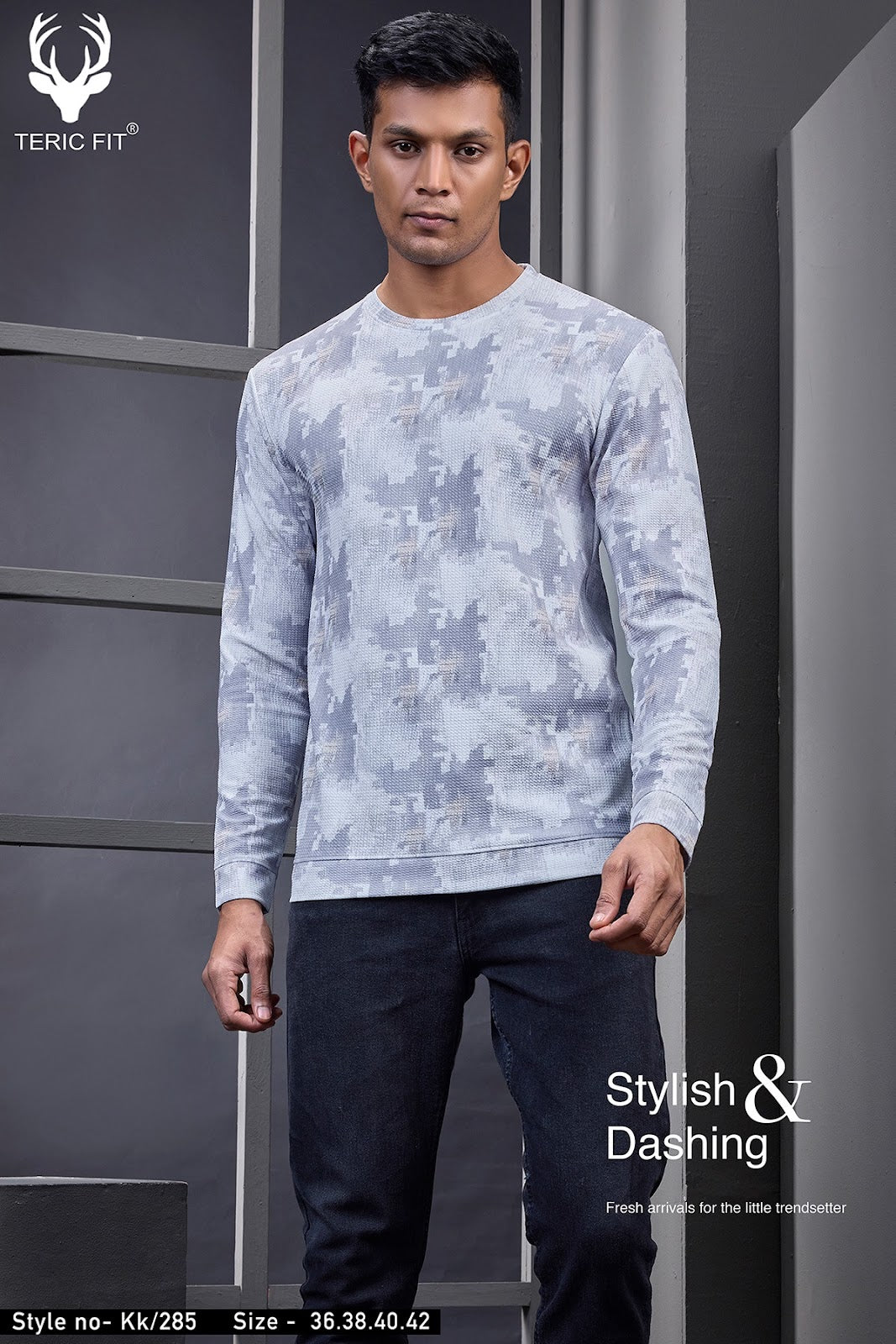 Kk 285 Teric Fit Knit Mens Tshirts Wholesaler Ahmedabad