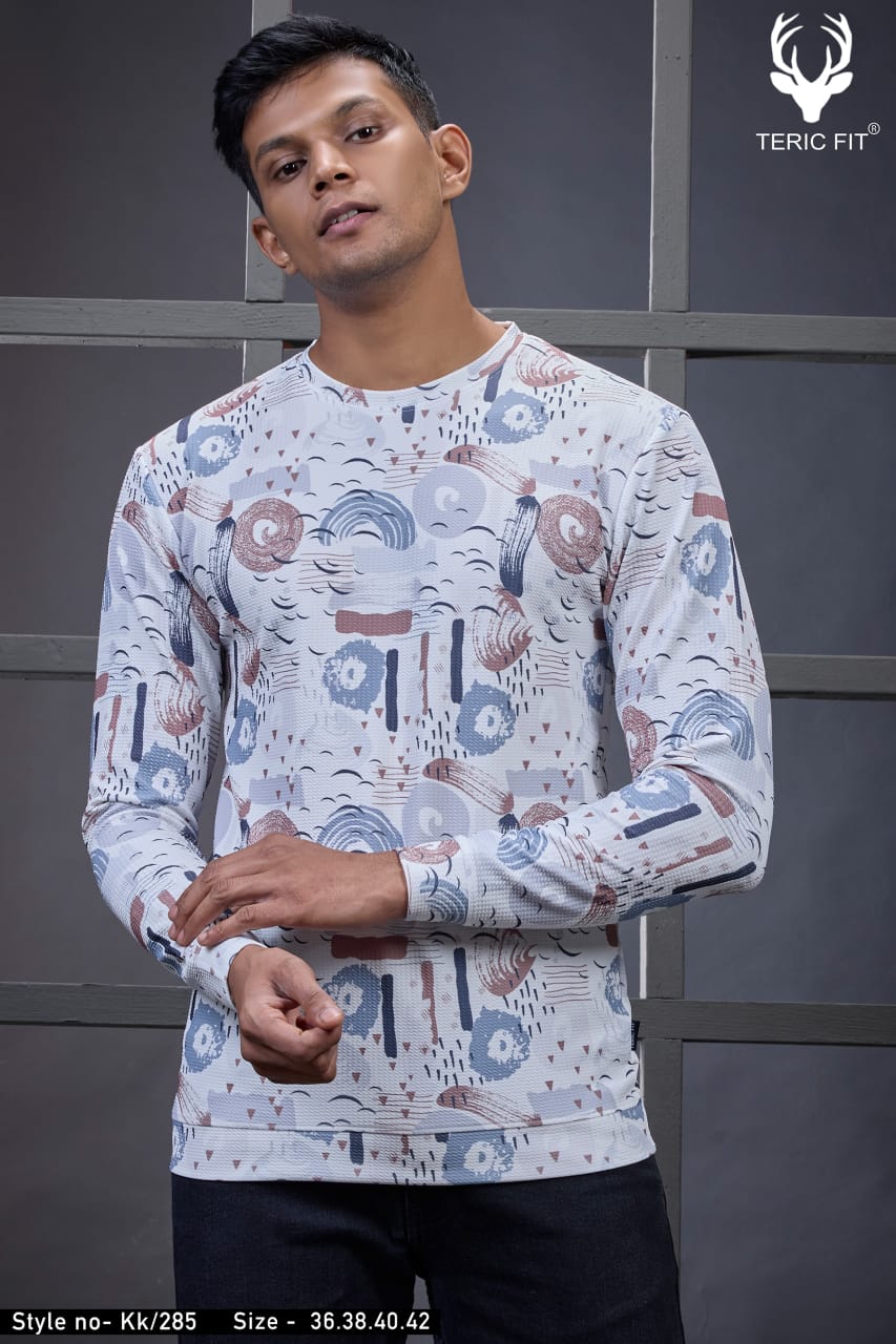 Kk 285 Teric Fit Knit Mens Tshirts Wholesaler Ahmedabad
