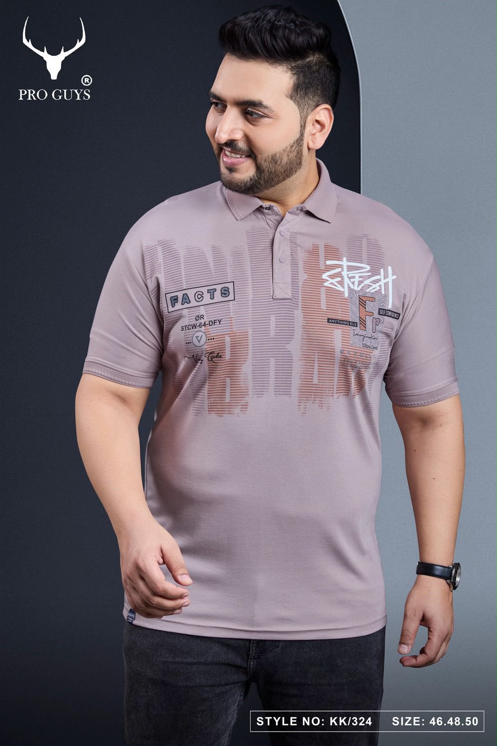 Kk 324 Pro Guys Tencil Lycra Mens Tshirts Wholesale