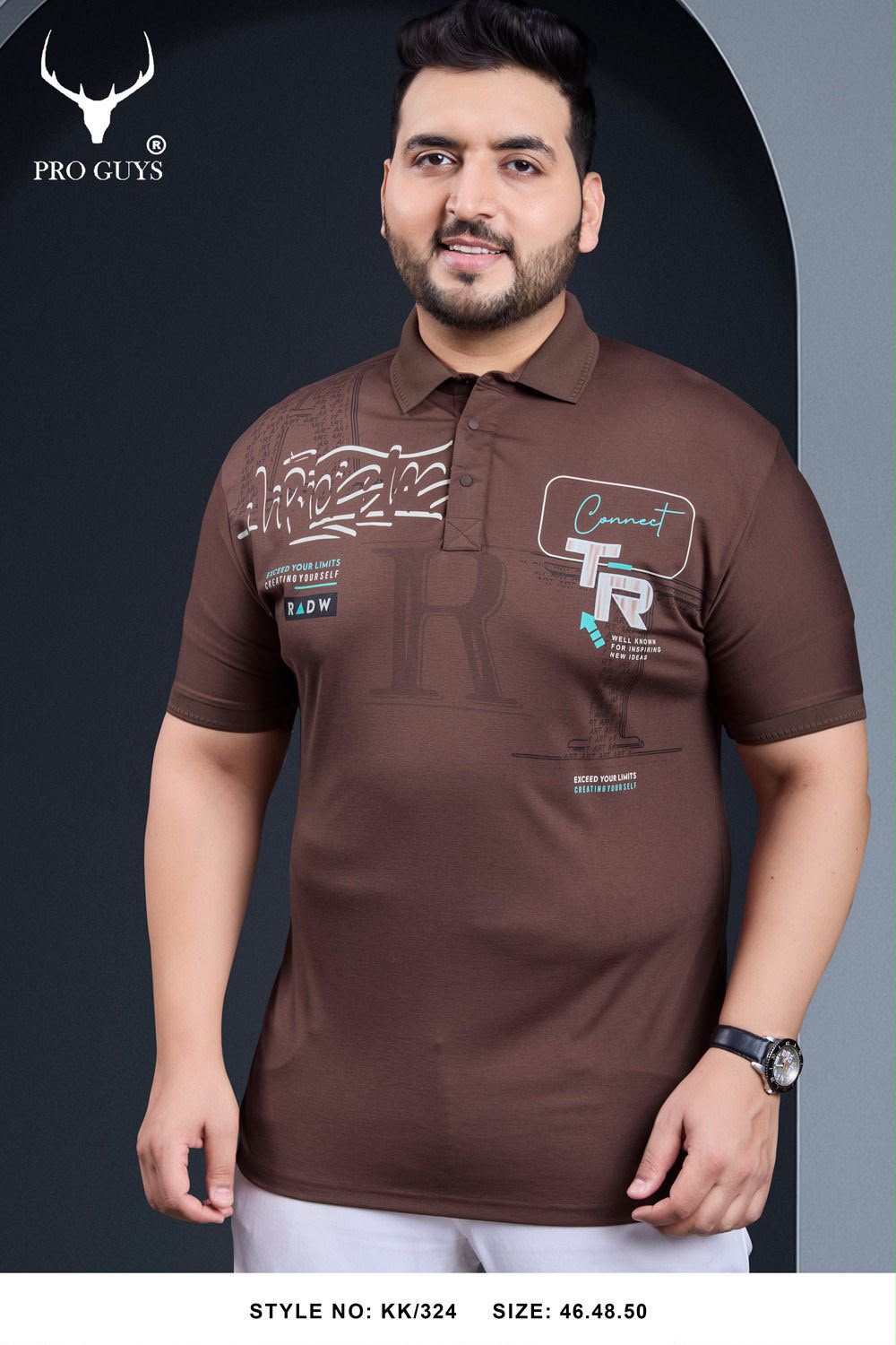 Kk 324 Pro Guys Tencil Lycra Mens Tshirts Wholesale