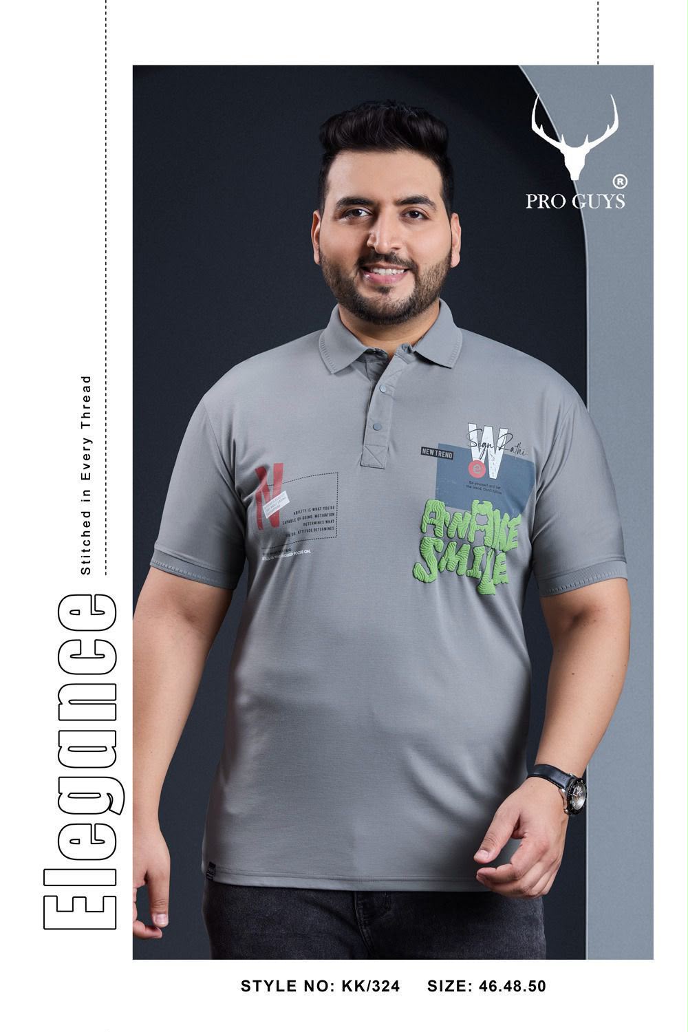 Kk 324 Pro Guys Tencil Lycra Mens Tshirts Wholesale