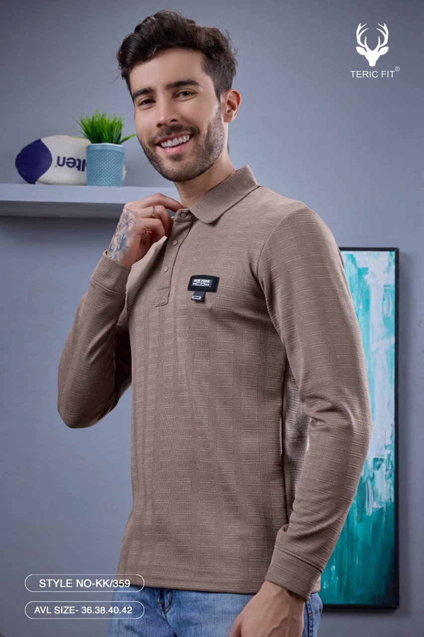 Kk 359 Teric Fit Knit Mens Tshirts Manufacturer Ahmedabad