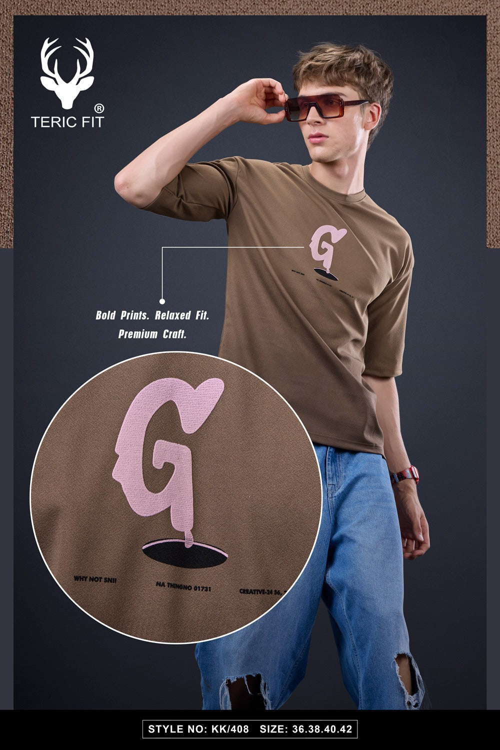 Kk 408 Teric Fit Crape Mens Tshirts Manufacturer India