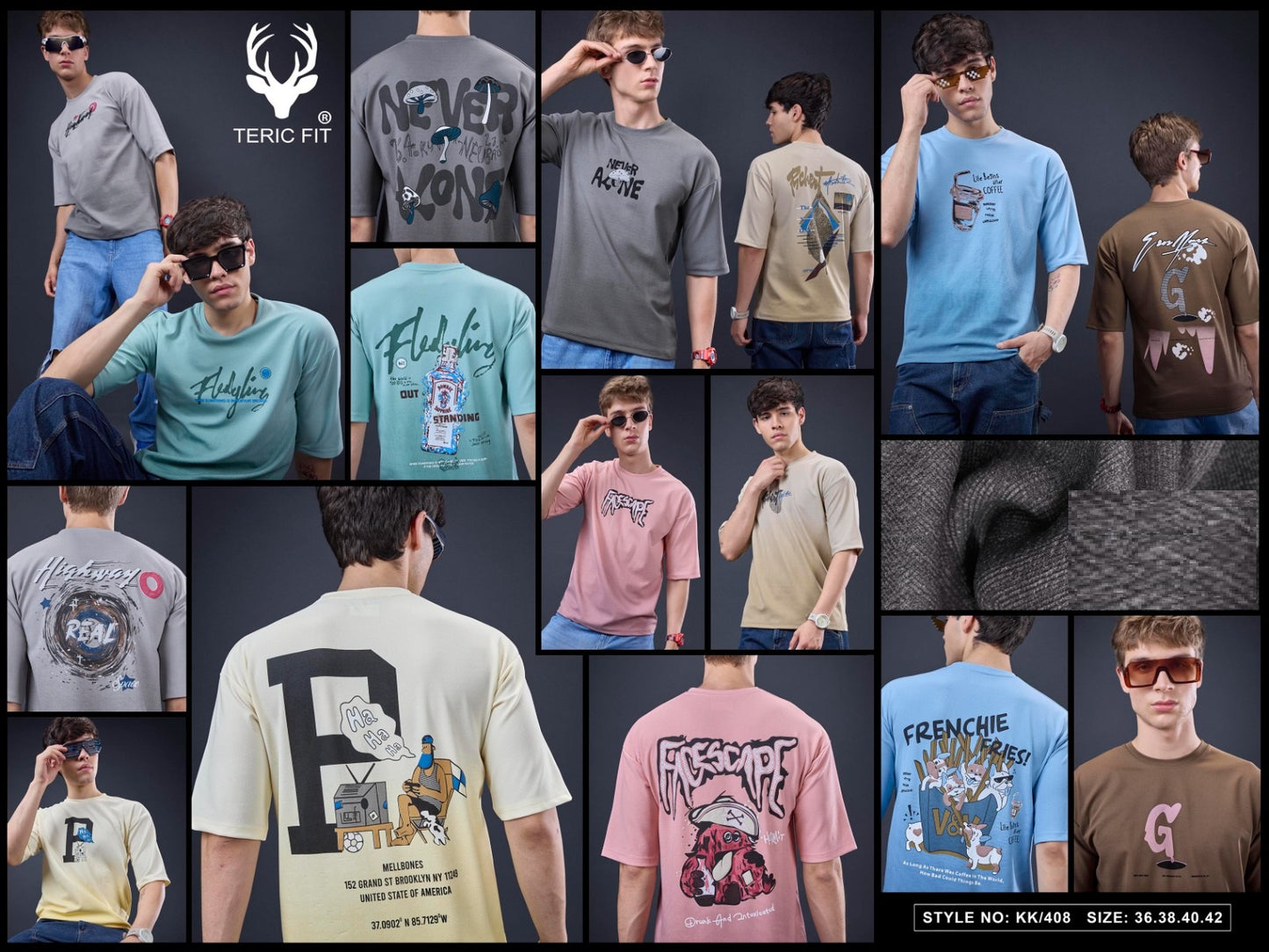 Kk 408 Teric Fit Crape Mens Tshirts Manufacturer India