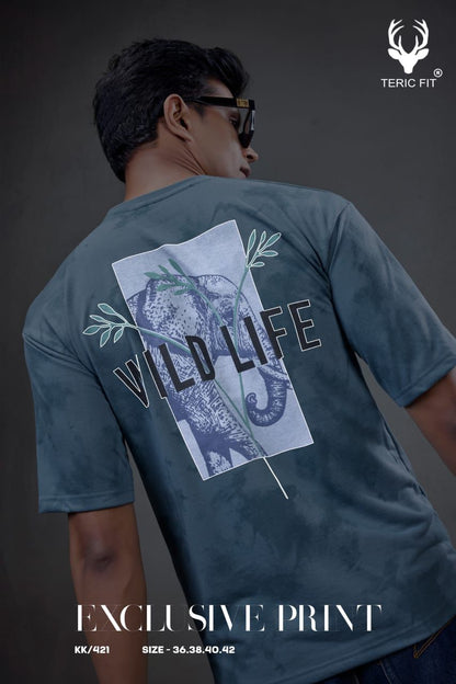 Kk 421 Teric Fit Looper Mens Tshirts Exporter India