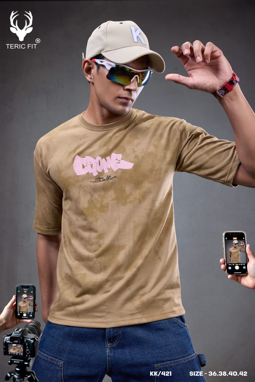 Kk 421 Teric Fit Looper Mens Tshirts Exporter India