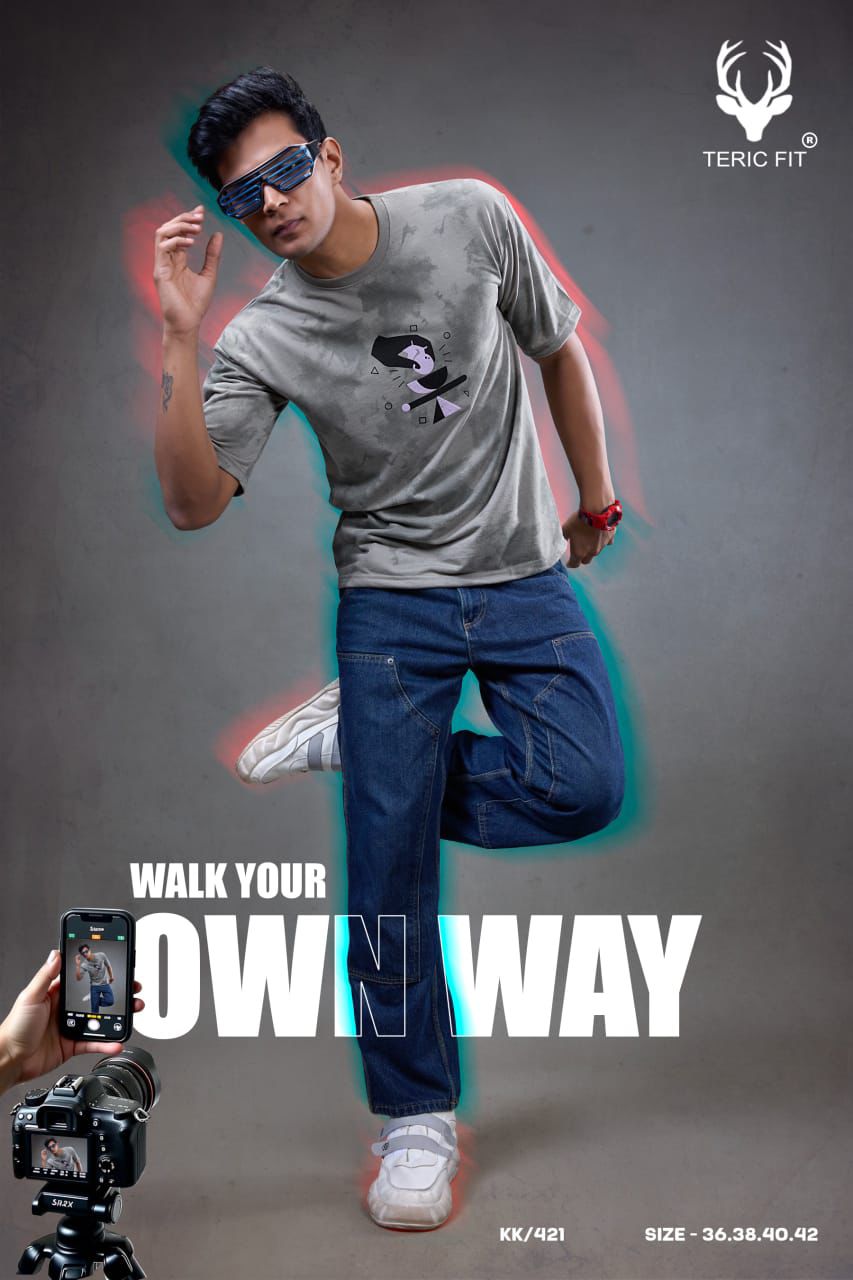 Kk 421 Teric Fit Looper Mens Tshirts Exporter India