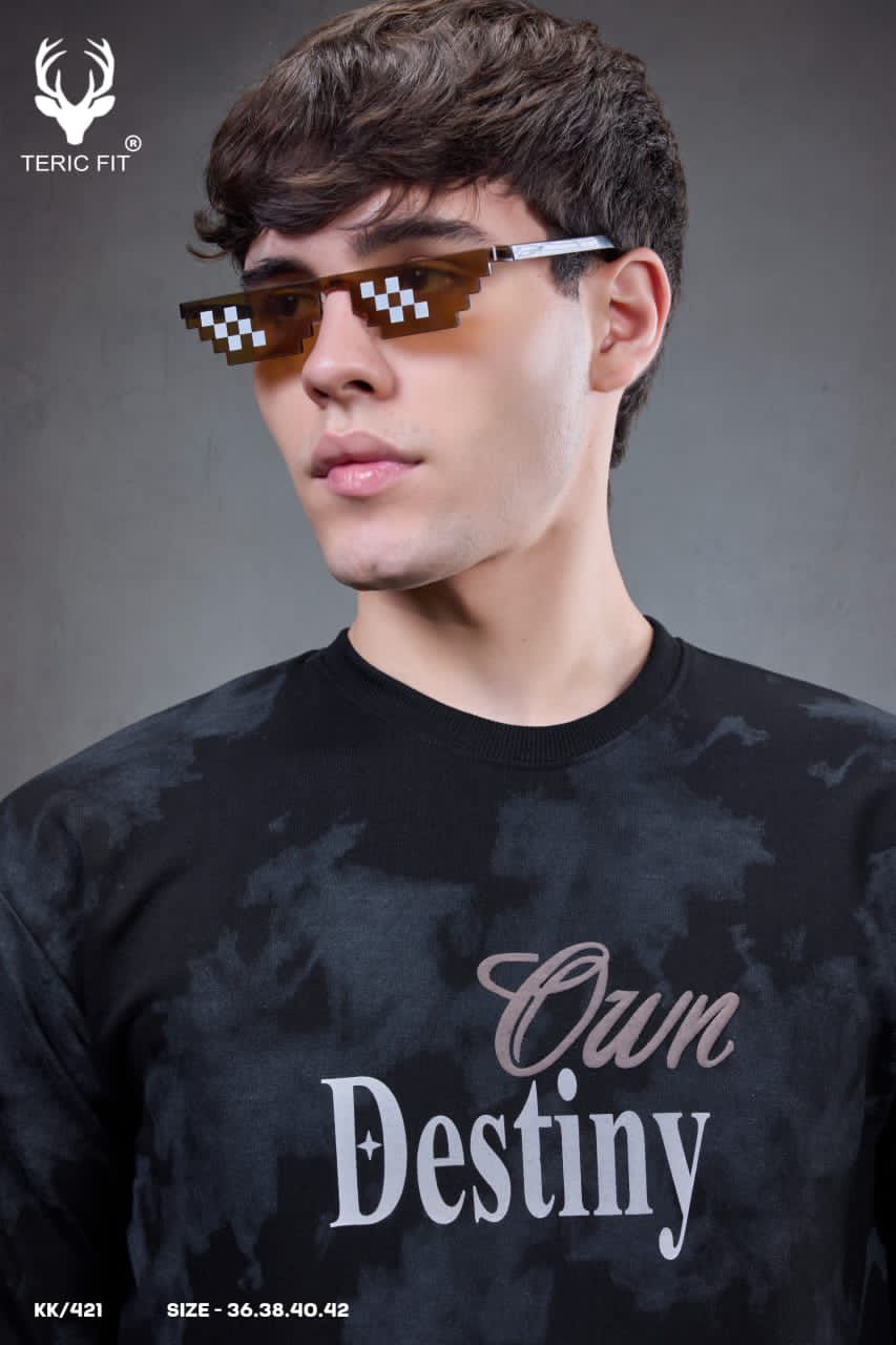 Kk 421 Teric Fit Looper Mens Tshirts Exporter India