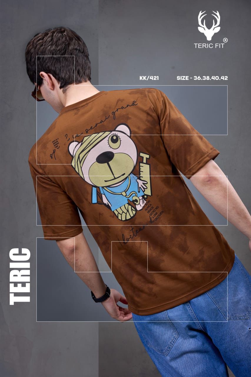 Kk 421 Teric Fit Looper Mens Tshirts Exporter India