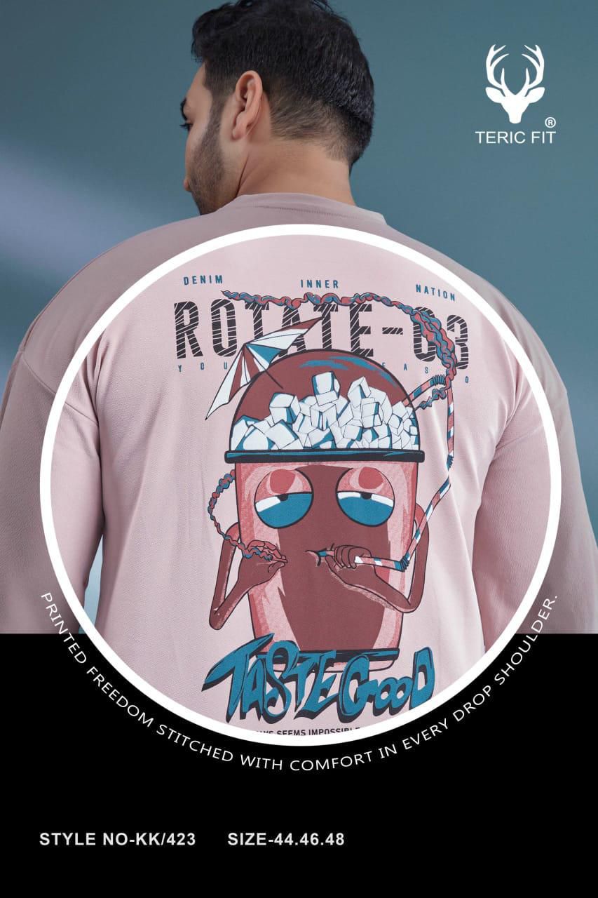 Kk 423 Teric Fit Crape Mens Tshirts Supplier India