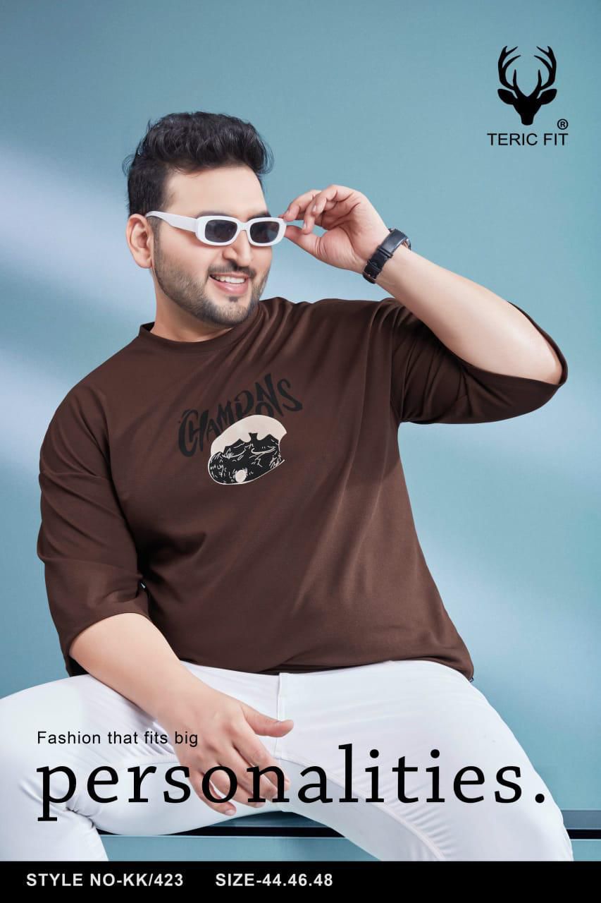 Kk 423 Teric Fit Crape Mens Tshirts Supplier India