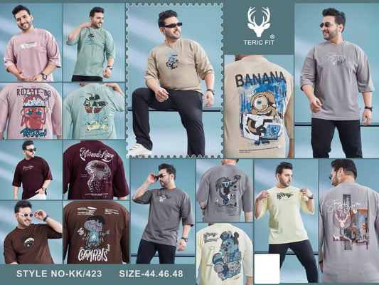 Kk 423 Teric Fit Crape Mens Tshirts Supplier India