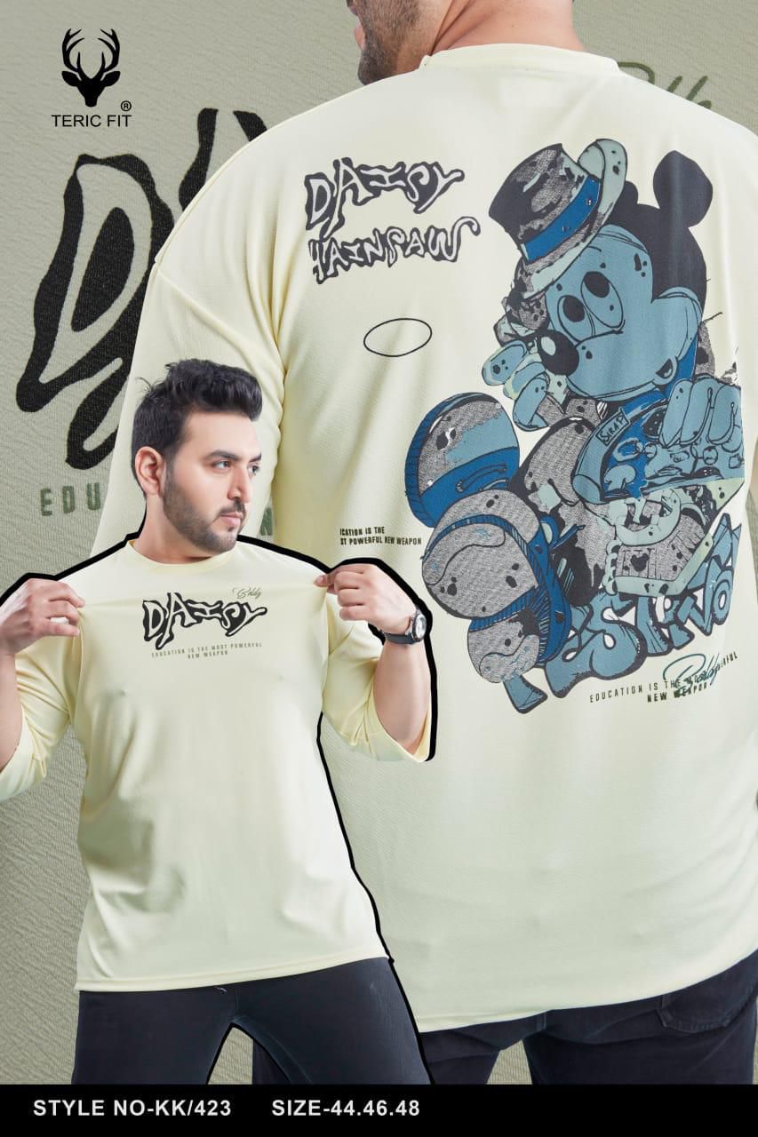 Kk 423 Teric Fit Crape Mens Tshirts Supplier India