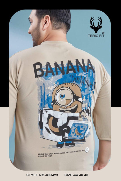 Kk 423 Teric Fit Crape Mens Tshirts Supplier India