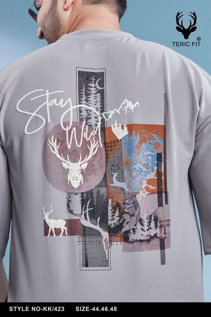 Kk 423 Teric Fit Crape Mens Tshirts Supplier India