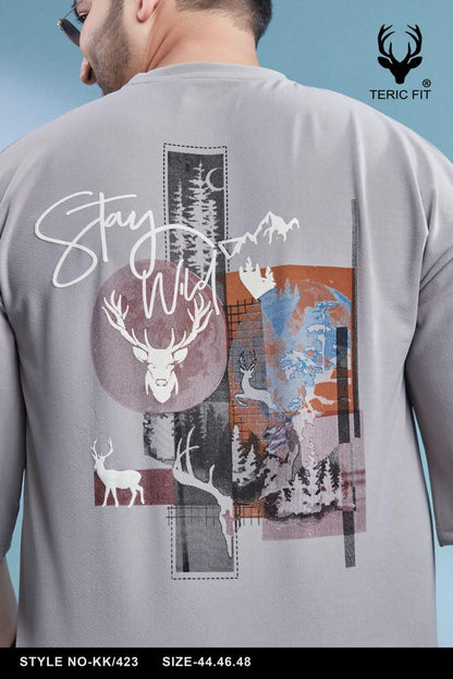 Kk 423 Teric Fit Crape Mens Tshirts Supplier India