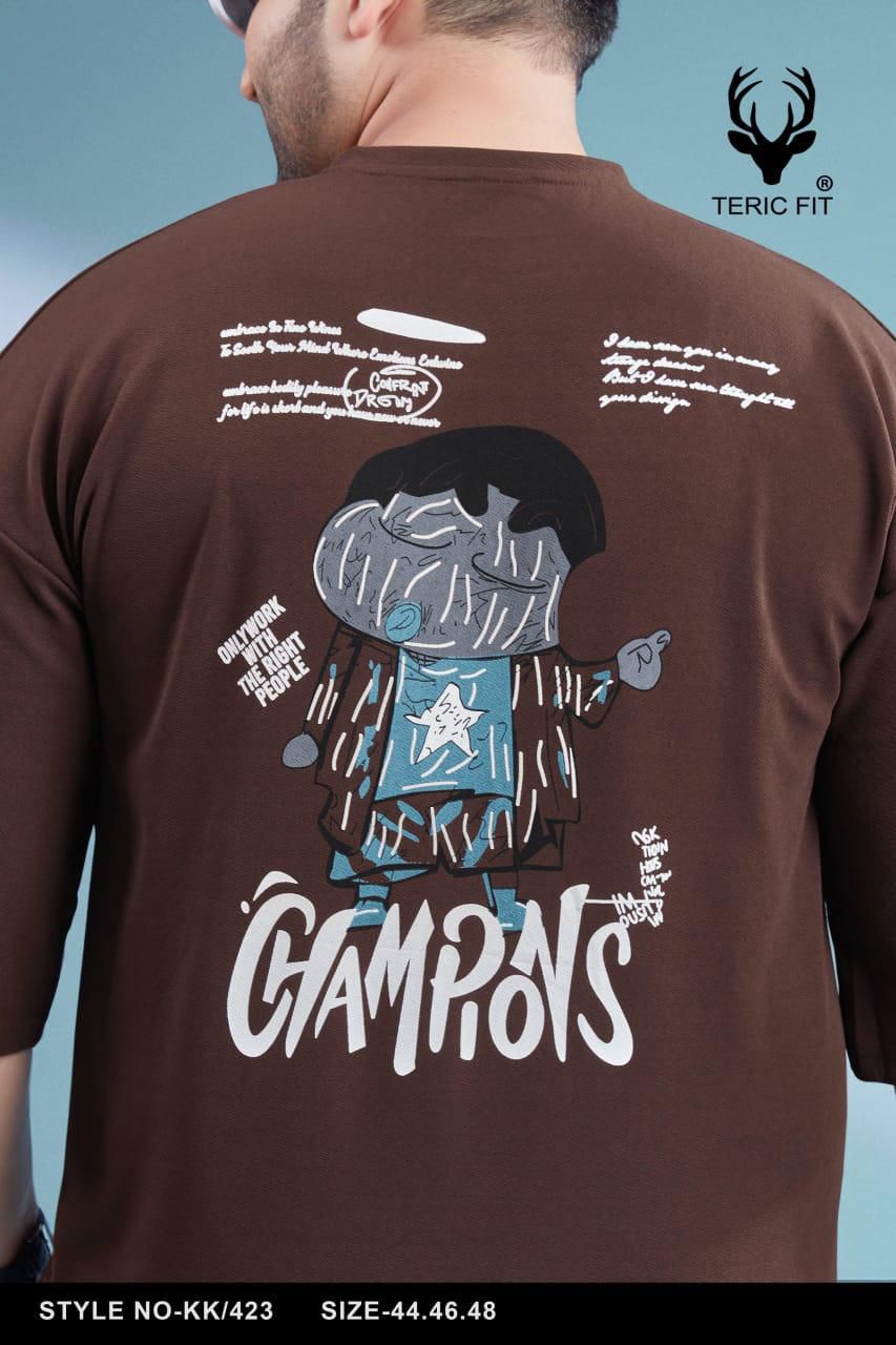 Kk 423 Teric Fit Crape Mens Tshirts Supplier India