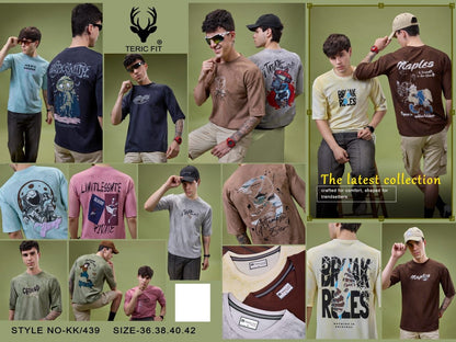Kk 439 Teric Fit Knit Mens Tshirts Supplier Ahmedabad