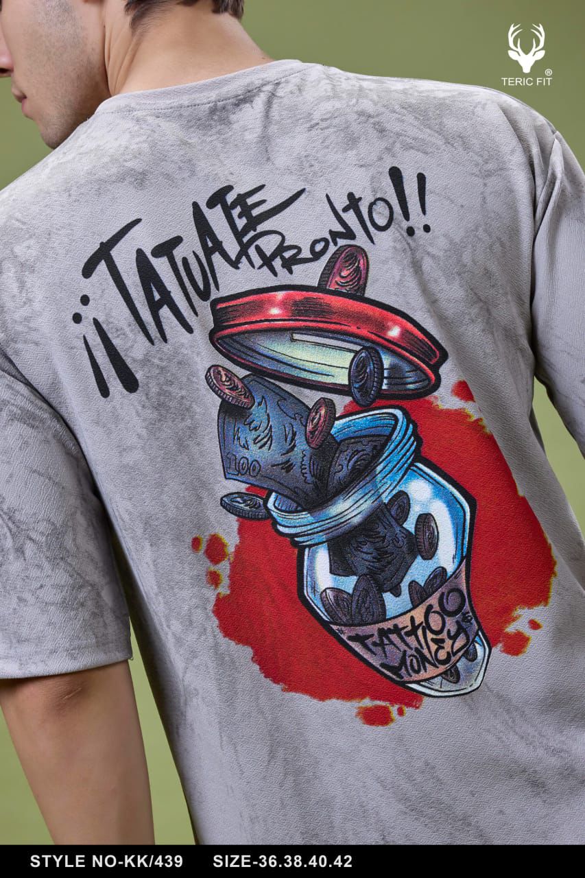 Kk 439 Teric Fit Knit Mens Tshirts Supplier Ahmedabad