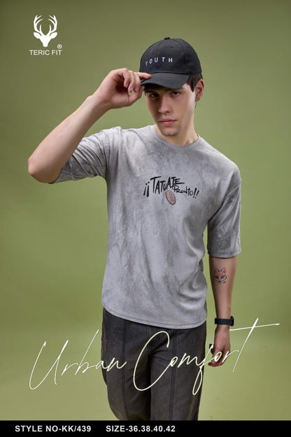 Kk 439 Teric Fit Knit Mens Tshirts Supplier Ahmedabad